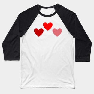 Love hearts Baseball T-Shirt